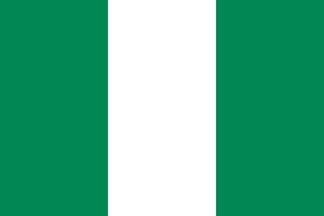 Nigeria vector flag in official colors and 3:2 aspect ratio.