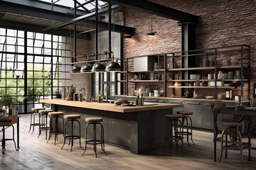 Industrial Loft Kitchen: Urban Inspirations for Stylish Spaces