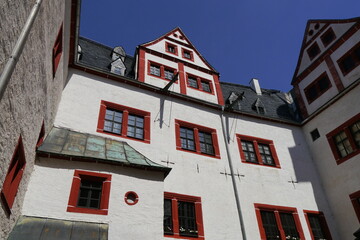 Burghof Burg Rochsburg in Sachsen