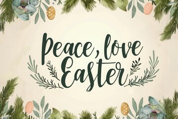 This festive design is perfect for Easter greetings, cards, invitations, packaging, and backgrounds.