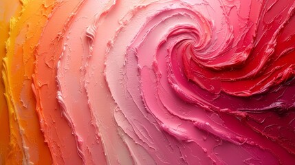 Abstract candy colors background, swirling pink cream candy