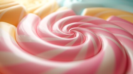 Abstract candy colors background, swirling pink cream candy
