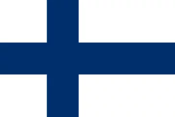 Deurstickers Finland vector flag in official colors and 3:2 aspect ratio. © pyty