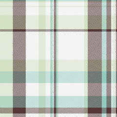 Windowpane textile check texture, invitation plaid vector background. Graphic fabric seamless tartan pattern in white and light colors.