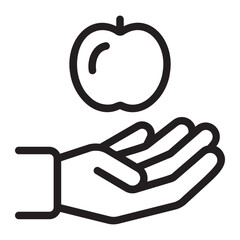 food donation line icon