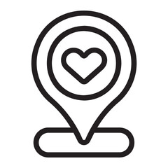location pin line icon