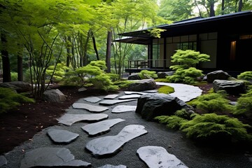 Minimalist Zen Garden Designs: Tranquil Stone Paths and Serene Surroundings