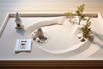 White Sand Zen Garden Bliss: Minimalist Designs for Mindful Space