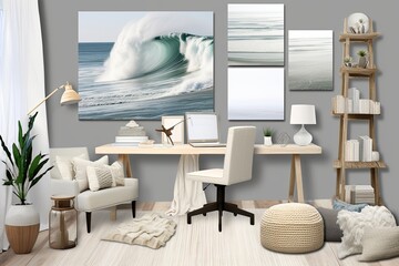 Creative Coastal Office: Modern Ideas & Inspiring Inspirational Board Designs