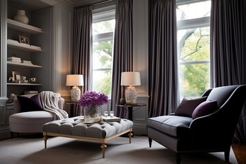 Plush Sofas and Elegant Drapes: Modern Victorian Living Room Decor