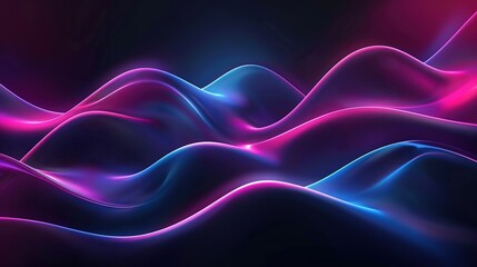 abstract, gradient neon dark background generative ai