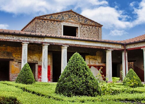 House of Menander,This large house was affected by complex building events and represents a typical example of the home of a high-ranking family