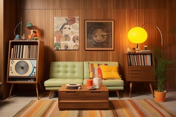 Low Furniture Laid-Back Style: Retro 70s Inspired Bedroom Designs