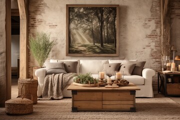 Earthly Elegance: Rustic Farmhouse Living Room Ideas for a Relaxed Vibe