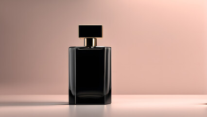Elegant 3D Black Perfume Bottle Design Ideal for Fashion and Luxury Goods in Exclusive Boutiques