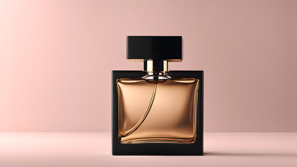 3D Black Perfume Bottle Mockup Enhance Your Cosmetic and Beauty Product Displays in Fashion Shows and Spa