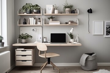 Minimalist Scandinavian Home Office Ideas: Brilliant Storage Solutions