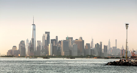 panoramic views of the New York City Manhattan - 755230513