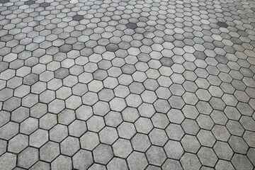 area of ceramic bricks herringbone pattern - 755231345