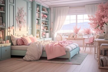 Pastel Bliss: Cozy Shabby Chic Bedroom Designs for a Serene Retreat