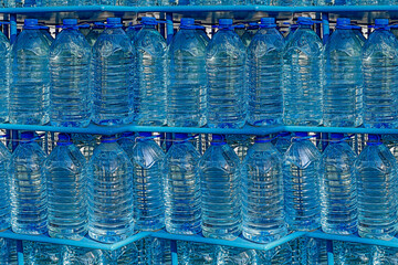 stocked drinking water bottles