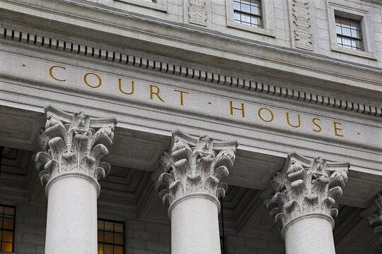 inscription on the courthouse