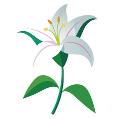 Vector an axe with a wooden handle with flat illustration style