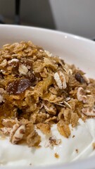 granola muesli with raisins