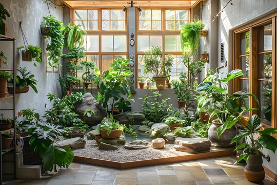 Indoor Garden Sanctuary A Labor of Love Devoted to Nurturing Lush, Healthy Plants