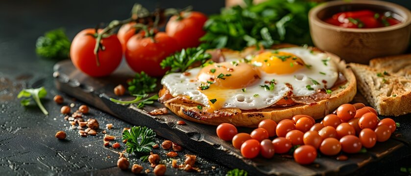 Breakfast Illustrations The professional placement of the food make it look delicious. Suitable for use in many presentations such as advertisements, magazines, blogs, teaching media, food menus.