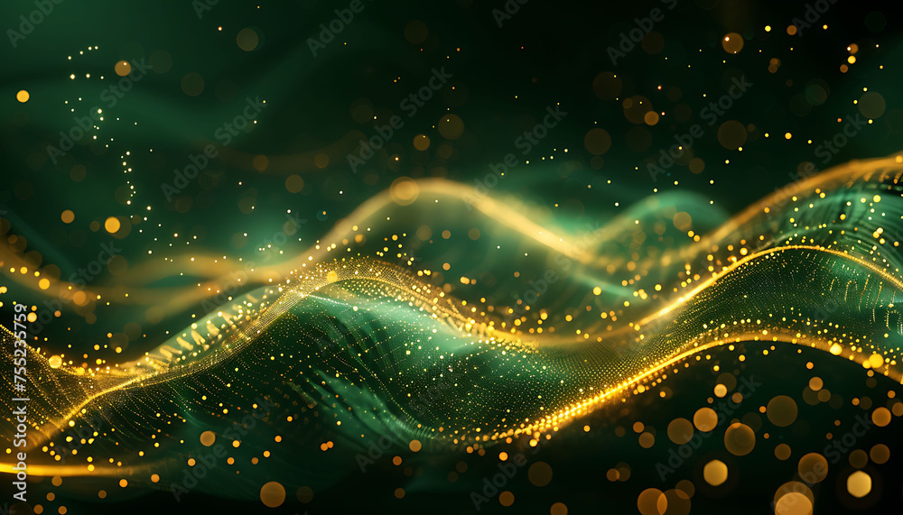 Leinwandbilder Enhancing Connectivity, Abstract Cyber ​​Network Grid with Artificial Neurons and Global Data Connections