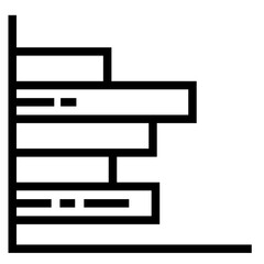 Growing graph simple icon