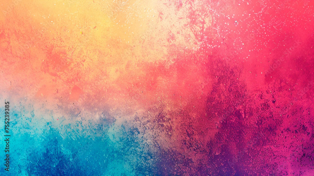Wall mural grainy summer background abstract in pastel colors, bright gradient colors with noise effect texture