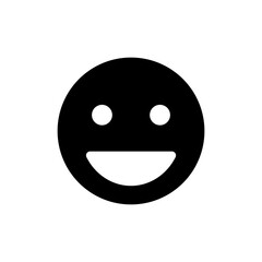 Smile icon vector isolated on white background. Smile vector icon. Emoticon Icon vector. Emoji