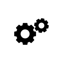 setting Icon vector isolated on white background. setting vector icon. Cog settings Icon Symbol. Gear