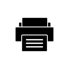 Printer icon vector isolated on white background. print icon. Fax vector icon.
