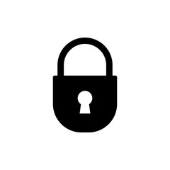 Lock icon vector isolated on white background. Encryption icon. Security symbol. Secure. Private