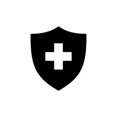 Health insurance icon vector isolated on white background. Insurance health document icon