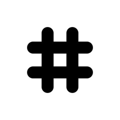 Hashtag icon vector isolated on white background. hashtag vector icon