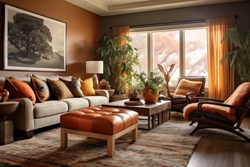 Plush Rugs and Comfy Chairs: Earthy & Warm Living Room Decor Inspiration