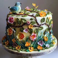 Easter Elegance: A Female Chef's Artful Journey in Decorating a Seasonal Cake Masterpiece