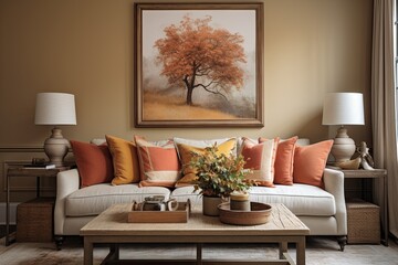 Earthy Vintage Charm: Warm Toned Living Room Decor Ideas with Rustic Vibes