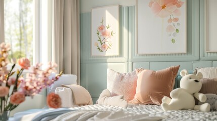 Fototapeta na wymiar Pastel Dreams beauty with sweet pastel hues in a visually delightful composition