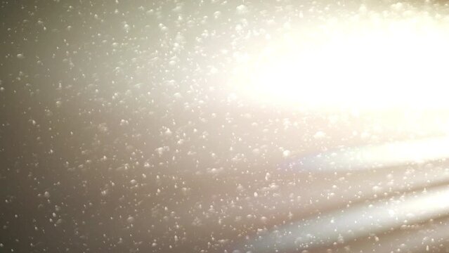 Volumetric lights and particles. Computer generated 3d render