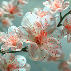 Swirls and Glows: Spring Blossom Render