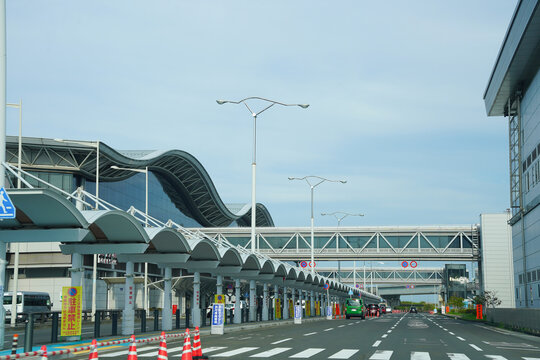空港の降車場（宮城県仙台空港）