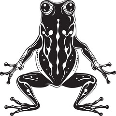 Bone Bridge Skeletal Amphibian Logo in Vector Phantom Frolic Frog Skeleton Vector Logo Icon