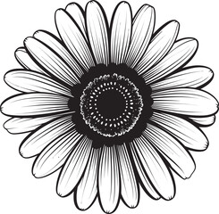 Floral Fusion Gerbera Daisy Vector Icon Blossom Burst Gerbera Daisy Logo in Vector