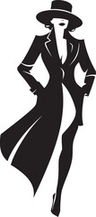 Stylish Sensation Glamorous Lady Icon in Vector Glamorous Glow Woman Vector Emblem Design