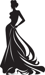 Glamour Goddess Woman Emblem Elegance Exemplified Lady Icon Design